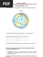 Ficha de Geografia - 7º Ano