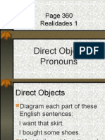 Realidades 1: Direct Object Pronouns