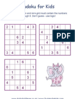 Sudoku Puzzles 6x6