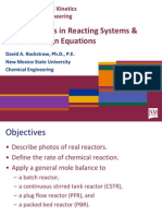 Mole Balances in Reacting Systems & Reactor Design Equations