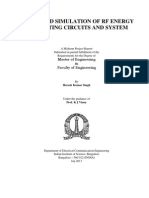 Design and Simulation of RF Energy Extracting Circuits and System