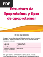 Lipoproteinas y Apoproteinas