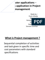 Computer Applications Softwares Application in Project Management