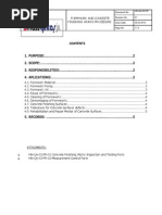 Formwork and Concrete Finishing Works Procedure