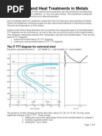 Kinetics and Heat Treatments in Metals: The IT TTT Diagram For Eutectoid Steel