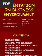 Presentation On Business Environment