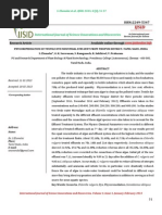 Phycoremediation of Textile Dye Industrial Effluent From Tirupur District, Tamil Nadu, India