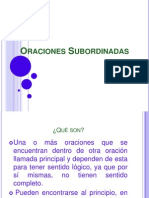 Oraciones Subordinadas