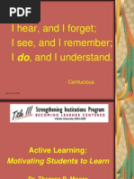 Active Learning Motivating Students To Learn