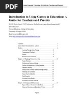 Using Games in Education A Guide For Parents Teachers