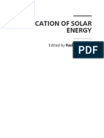 Application of Solar Energy