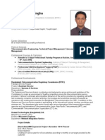 CV of Mr. Sunjib Kumer Singha, Asst. Director (Systems & Services), BTRC