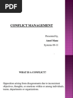 Conflict Management: Presented By