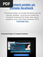 Comment Pirater Un Compte Facebook