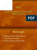 BAB 1 Pengajian Islam: Islam Sebagai Cara Hidup