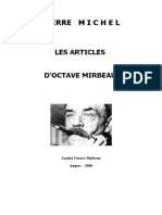 Pierre Michel, "Les Articles D'octave Mirbeau"