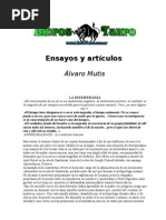 Mutis, Alvaro - Ensayos Y Articulos