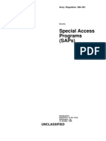 Ar 380-381 - Special Access Programs