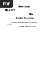 Digital Forensics Seminar Report