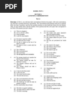 Listening Model Test