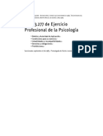 Ley 23277 de Ejercicio Profesional de La Psicologia