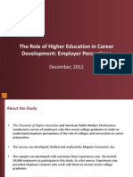 The Role of Higher Education in Career Development: Employer Perceptions