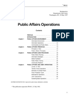 Army Public Affairs Operations