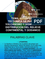 Estructura Interna Tierra. Placas Tectonicas