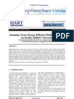 Jamming Aware Energy Efficient Multicast Routing in Mobile ADHOC Networks