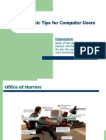 Ergonomic Tips For Computer Users: Ergonomics