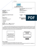 Executive Trainee - 2013: Registration Slip