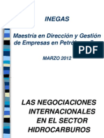 1 - Negociaciones Internacionales Hidrocarburos Clase