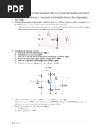 Applied Electronics I Final Exam PDF