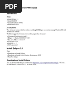 Installation Guide For Phpeclipse: Steps