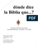 Donde Dice La Biblia Que