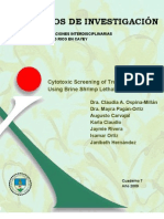 Cuaderno 7. Cytotoxic Screening of Tropical Plants Using Brine Shrimp Lethality Test