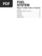 Fuel System Excel 87