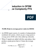 PAPR Reduction in OFDM Using Low Complexity PTS