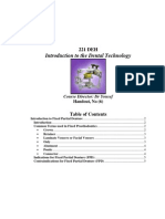 Introduction To Fixed Pertial Dentures (GTC)