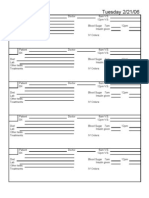 Nursing "Brains" Report Sheet 3