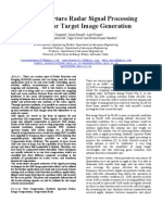 Synthetic Aperture Radar Signal Processing Technique For Target Image Generation