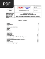 Project Standards and Specifications Pipe Hanging and Supports Rev01