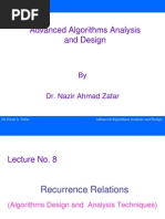 DR Nazir A. Zafar Advanced Algorithms Analysis and Design