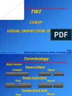 TWI CSWIP Visual Inspection of Weld