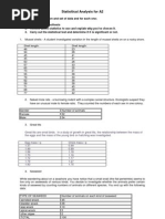 Statisitical Analysis For A2