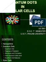 Quantum Dots in Solar Cells