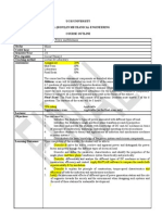 Electrical Power and Machines Course Outline