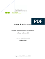 Relatório Org Sintese Do Ciclo Hexeno