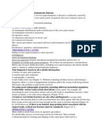 Causes of Endodontic Failures