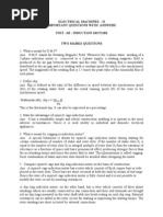 Electrical Machines-II Units-III & IV Questions and Answers